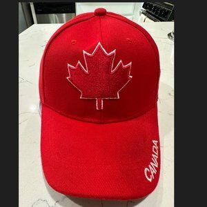 Canada Hat Maple Leaf Velcro Adjustable